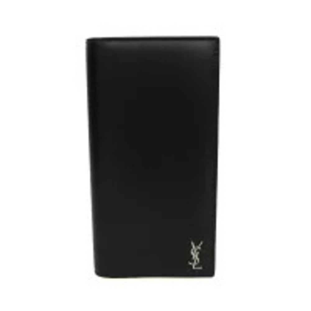 Saint Laurent Cassandra Leather Bifold Wallet Black